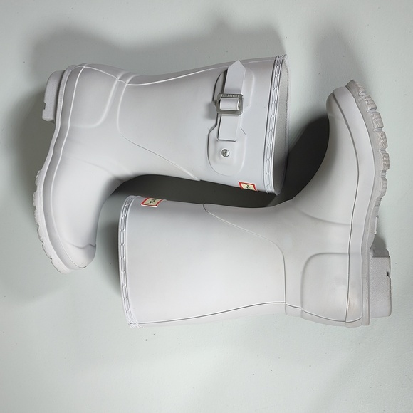 Hunter Women's Original Short Rain Boots in Gray 5 - Picture 8 of 13